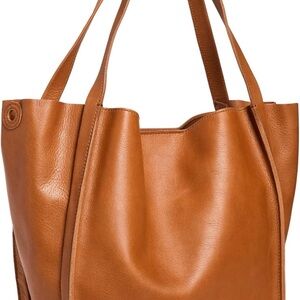 Madewell Tan Leather Tote Bag